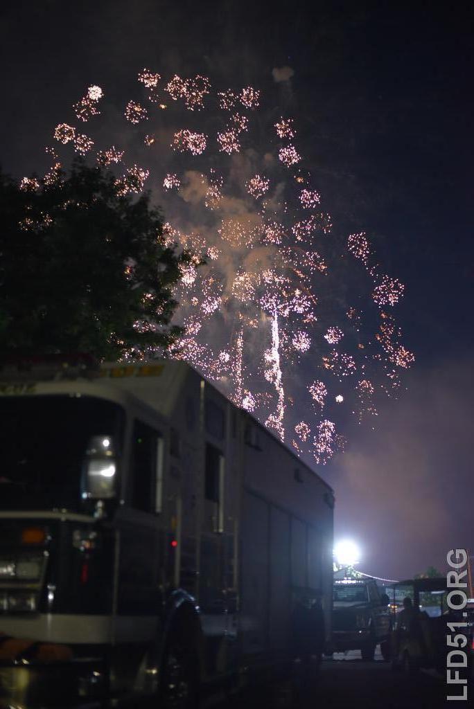 Fireworks at Waltz's Golf Course Limerick Fire Department